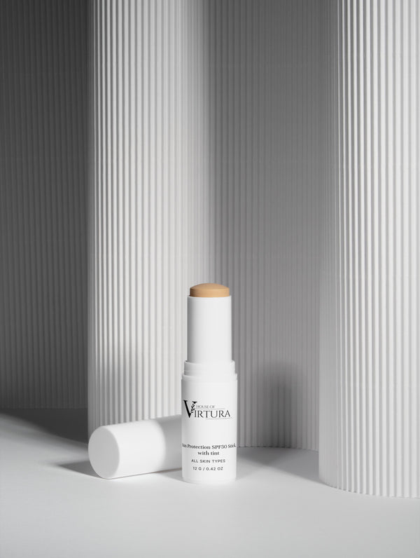 Sun Protection SPF50 Stick, with tint — Vegan Tinted Sunscreen | Natural Coverage and SPF50 | Broad Spectrum | Paraben Free | Cruelty Free