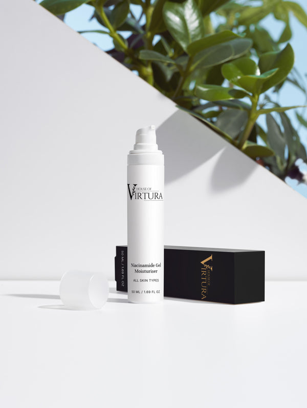 Niacinamide Gel Moisturiser — Vegan Pore-Minimising Moisturiser | Controls Oil and Shine | Evens Skin Tone | Paraben Free | Cruelty Free
