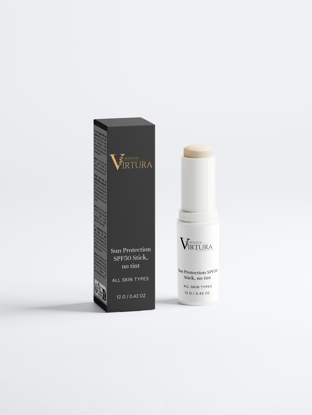Sun Protection SPF50 Stick, no tint — Vegan Daily Sunscreen | Broad Spectrum UVA and UVB | Invisible Formula | Paraben Free | Cruelty Free