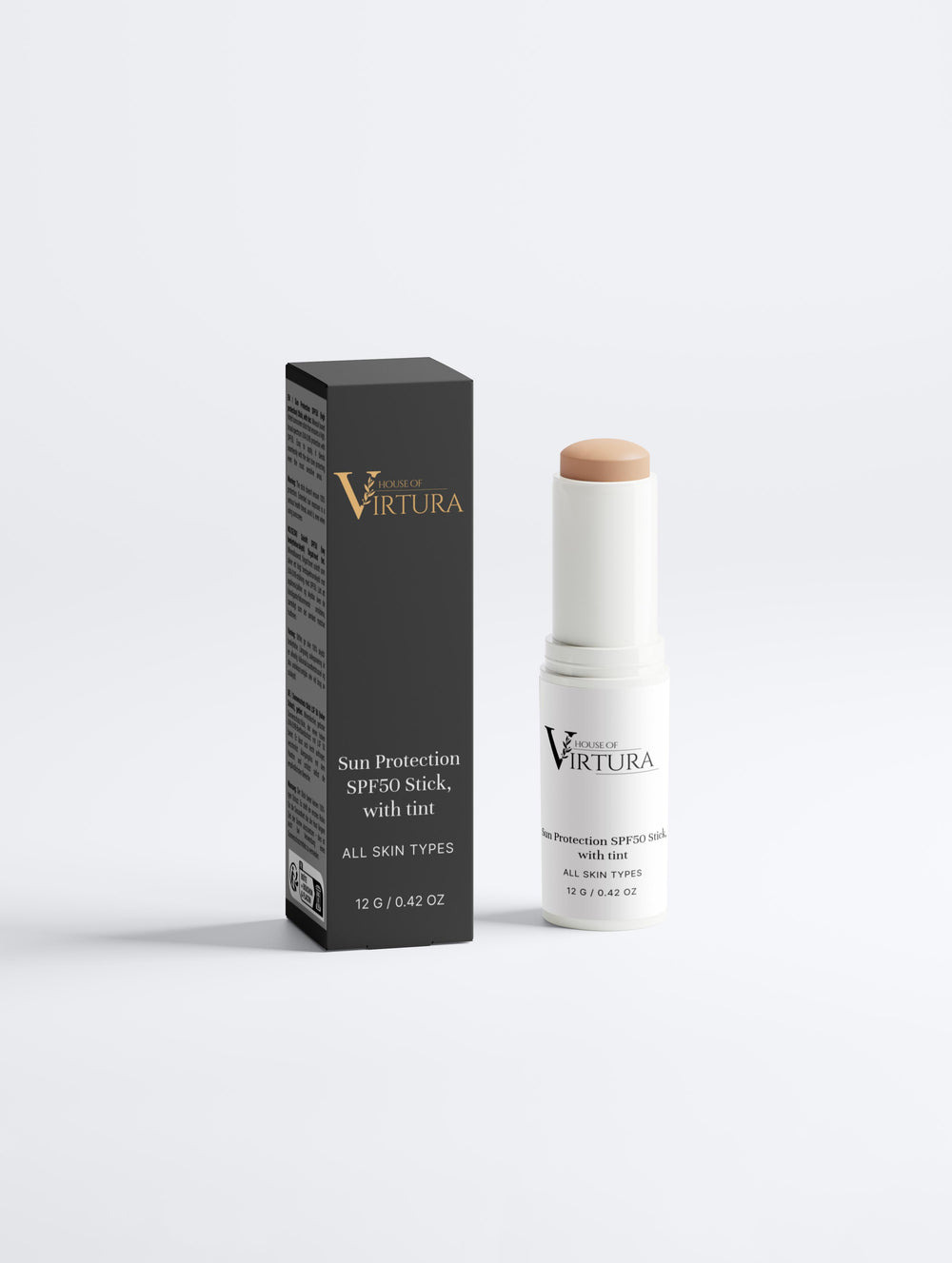 Sun Protection SPF50 Stick, with tint — Vegan Tinted Sunscreen | Natural Coverage and SPF50 | Broad Spectrum | Paraben Free | Cruelty Free