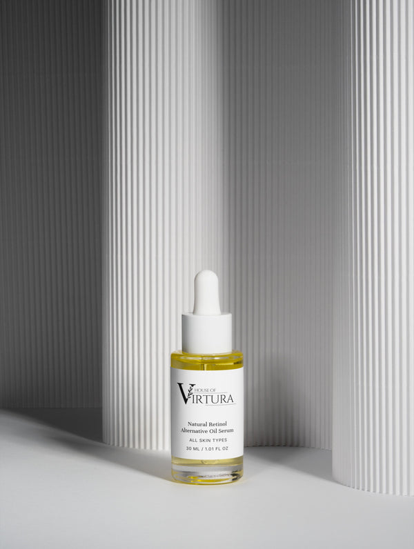 Natural Retinol Alternative Oil Serum — Vegan Pore-Minimising Moisturiser | Controls Oil and Shine | Evens Skin Tone | Paraben Free | Cruelty Free