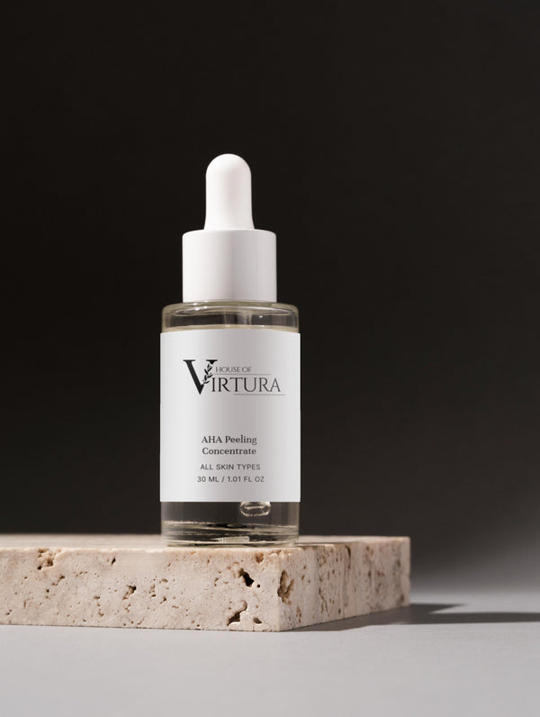 AHA Peeling Concentrate — Vegan Chemical Exfoliant | Alpha Hydroxy Acid Skin Renewal | Brightening and Anti-Ageing | Paraben Free