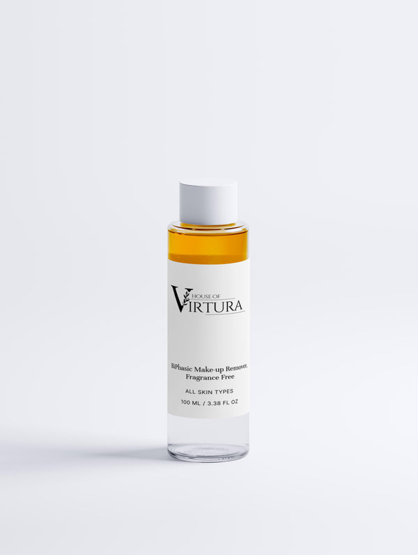 BiPhasic Make-up Remover, Fragrance Free — Vegan Gentle Eye and Face Makeup Remover | Waterproof Makeup | Paraben Free | Cruelty Free