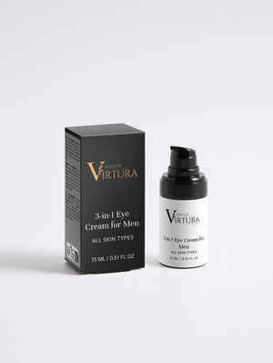 3-in-1 Eye Cream for Men — Vegan Under-Eye Treatment | Dark Circles, Puffiness and Fine Lines | Paraben Free