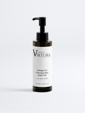 Omega 6-9 Glowing Skin Body Oil — Vegan Dry Body Oil | Deep Nourishment | Non-Greasy Glow | Paraben Free | Cruelty Free