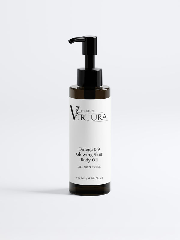 Omega 6-9 Glowing Skin Body Oil — Vegan Dry Body Oil | Deep Nourishment | Non-Greasy Glow | Paraben Free | Cruelty Free