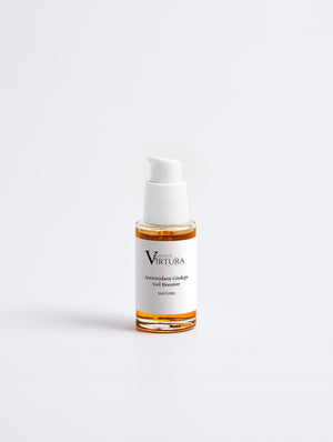 Antioxidant Ginkgo Gel Booster — Vegan Protective Face Gel | Ginkgo Biloba and Vitamin C | Brightening and Firming | Paraben Free
