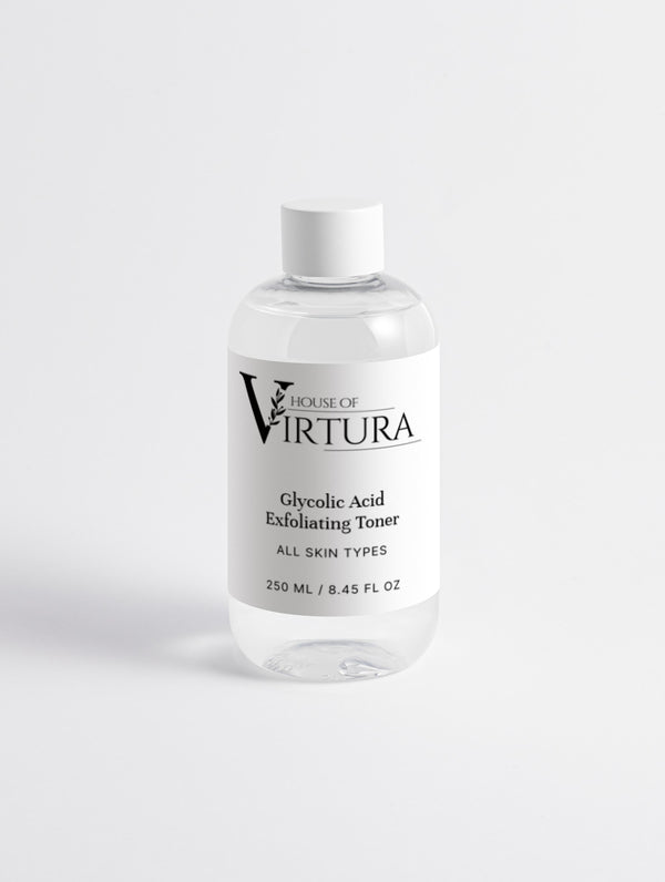 Glycolic Acid Exfoliating Toner — Vegan Chemical Exfoliant Toner | Smooths Texture and Brightens | Reduces Pores | Paraben Free