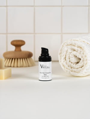 3-in-1 Eye Cream for Men — Vegan Under-Eye Treatment | Dark Circles, Puffiness and Fine Lines | Paraben Free