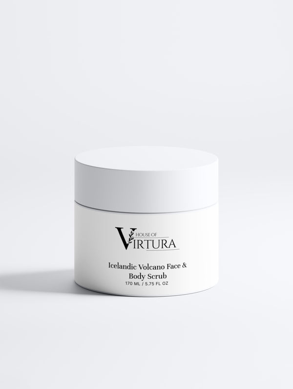 Icelandic Volcano Face & Body Scrub — Natural Exfoliating Scrub | Vegan | Paraben Free | Deep Pore Cleansing