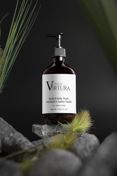 Hand & Body Wash, Patchouli & Amber Vanilla — Vegan Luxury Body Wash | Moisturising Formula | Natural Fragrance | Paraben Free