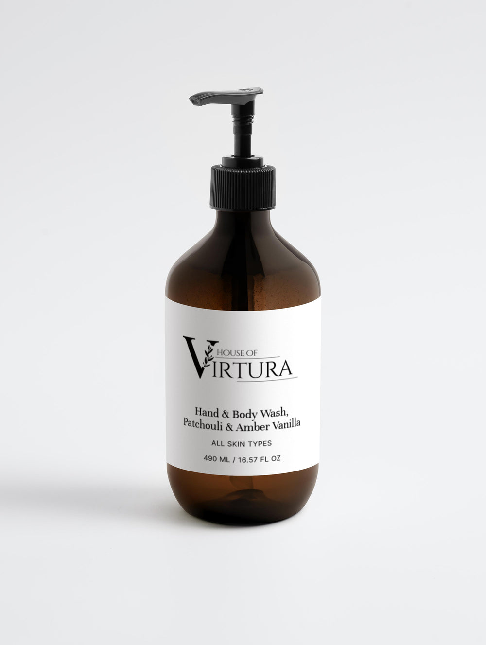 Hand & Body Wash, Patchouli & Amber Vanilla — Vegan Luxury Body Wash | Moisturising Formula | Natural Fragrance | Paraben Free