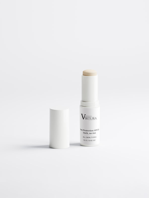 Sun Protection SPF50 Stick, no tint — Vegan Daily Sunscreen | Broad Spectrum UVA and UVB | Invisible Formula | Paraben Free | Cruelty Free