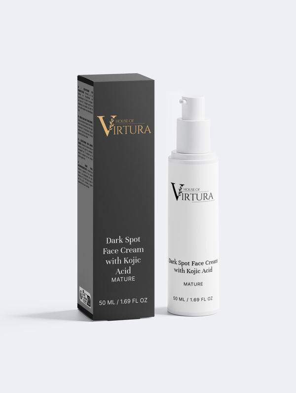 Dark Spot Face Cream with Kojic Acid — Vegan Brightening Moisturiser | Fades Hyperpigmentation | Even Skin Tone | Paraben Free