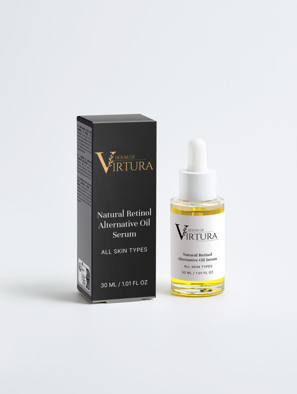 Natural Retinol Alternative Oil Serum — Vegan Pore-Minimising Moisturiser | Controls Oil and Shine | Evens Skin Tone | Paraben Free | Cruelty Free