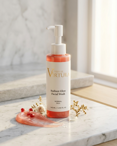 Radiant Glow Facial Wash — Vegan Brightening Cleanser | Gentle Daily Face Wash | Removes Impurities | Paraben Free | Cruelty Free