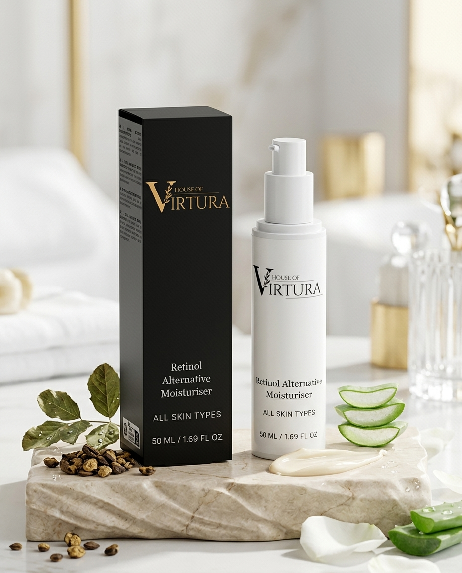 Retinol Alternative Moisturiser — Vegan Anti-Ageing Daily Cream | Plant-Based Retinol | Reduces Fine Lines | Paraben Free | Cruelty Free
