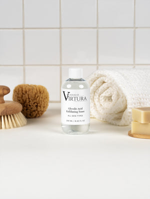 Glycolic Acid Exfoliating Toner — Vegan Chemical Exfoliant Toner | Smooths Texture and Brightens | Reduces Pores | Paraben Free